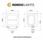 Preview: Nordic Lights Arbeitsscheinwerfer LED KL1401