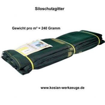 Siloschutzgitter grün 5 x 8 m, 240 Gramm pro qm Zilltec 240