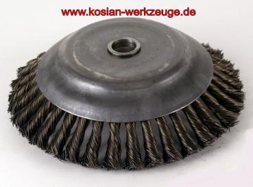 Wildkrautbürste Topfbürste für Freischneider 230 mm x 25,4 mm