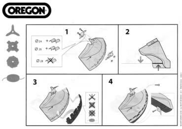 Oregon Universal Messerschutz für Motorsensen und Freischneider bis 33 cm³