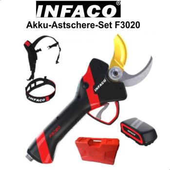 INFACO Akkuschere F3020 komplett-Set