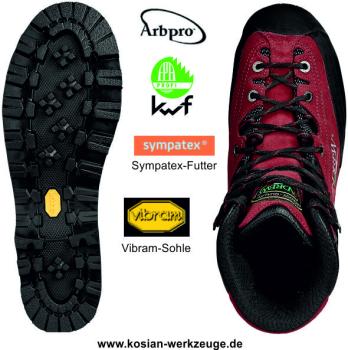 Preview: Arbpro Schnittschutzstiefel Cervino Wood TG, Arboristik