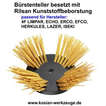 Bürstenteller Rilsan für LIMPAR, ECHO, ERCO, EFCO, HERKULES, LAZER, ISEKI