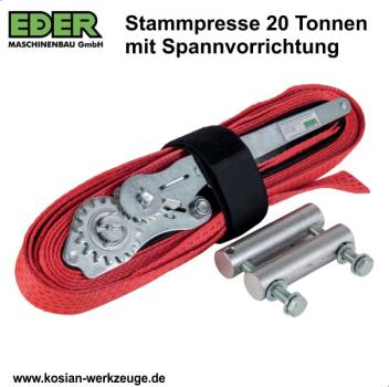 Eder Stammpresse mit Spannvorrichtung 20 Tonnen