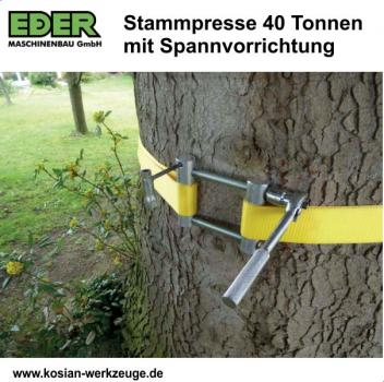 Eder Stammpresse mit Spannvorrichtung 40 Tonnen