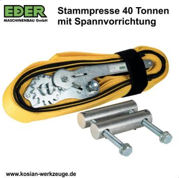 Eder Stammpresse mit Spannvorrichtung 40 Tonnen