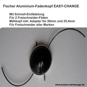 Fischer 2-Faden Aluminium-Fadenkopf EASY-CHANGE wie Oregon Jet-Fit
