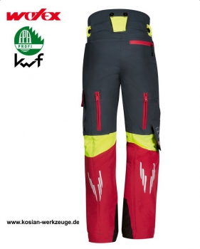 Watex Schnittschutzhose Forest Jack Red Stretch