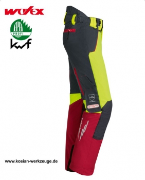 Watex Schnittschutzhose Forest Jack Red Stretch