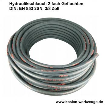Hydraulikschlauch 2-fach geflochten DIN EN 853 2SN-3/8 "