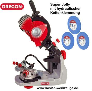 Oregon Kettenschärfgerät Super Jolly mit hydraulischer Spannung Neues Modell 2024