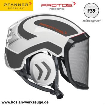 Pfanner PROTOS Integral Arborist Forsthelm Weiss-Grau