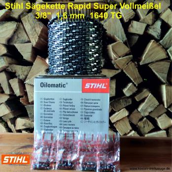 Stihl Sägekette Rapid Super Vollmeißel 3/8" 1,6 mm 1640 TG