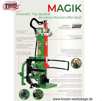 Thor Holzspalter Magik 13 T Neues Modell mit Zapfwellenantrieb