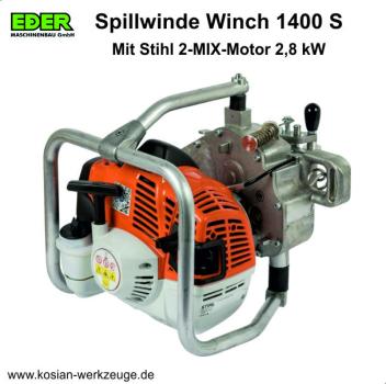 Preview: Eder Spillwinde 1400 S mit Stihl Motor