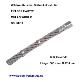 Wildkrautbüschel Seilwickelrdraht für FIELDER, MULAG, SCHMIDT