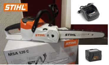 Stihl Akku Motorsäge MSA 120 C-B mit AK 20 und AL 101