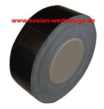 Bundeswehr Panzerband 50mm x 50m schwarz Panzertape, Gewebeband, Klebeband
