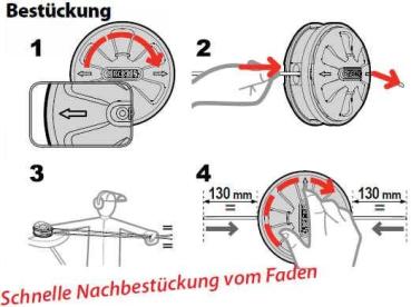 OREGON Fadenkopf Lightning Load Tap & Go 109 mm bis 33 cm³