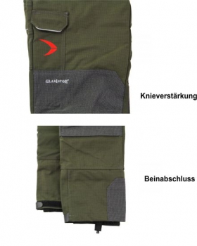 Pfanner Gladiator Outdoorhose grün oder grau