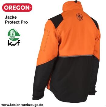 Preview: Oregon Forstjacke Protect Pro orange/schwarz