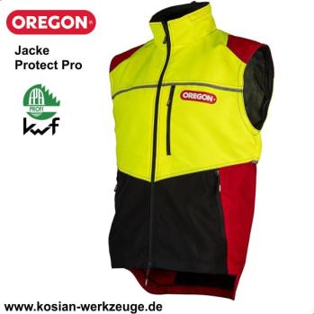 Preview: Oregon Forstjacke Protect Pro rot/gelb