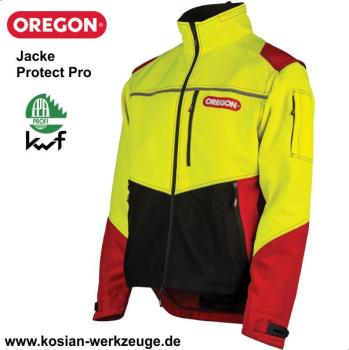 Oregon Forstjacke Protect Pro rot/gelb