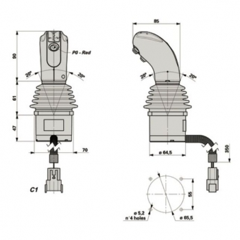 Joystick AMH zu SDM122/DLM122 CAN-bus