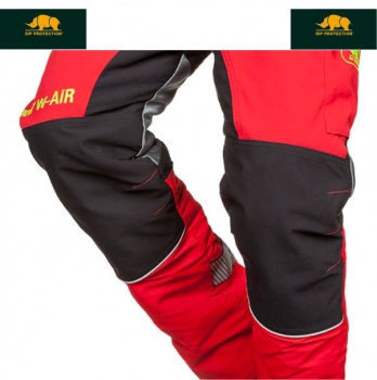 SIP W-AIR Schnittschutzhose, 1SNW rot-schwarz