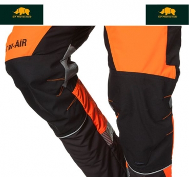 SIP W-AIR Schnittschutzhose, 1SBW grau-leuchtorange