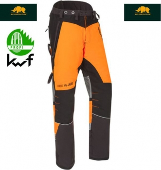 SIP W-AIR Schnittschutzhose, 1SBW grau-leuchtorange