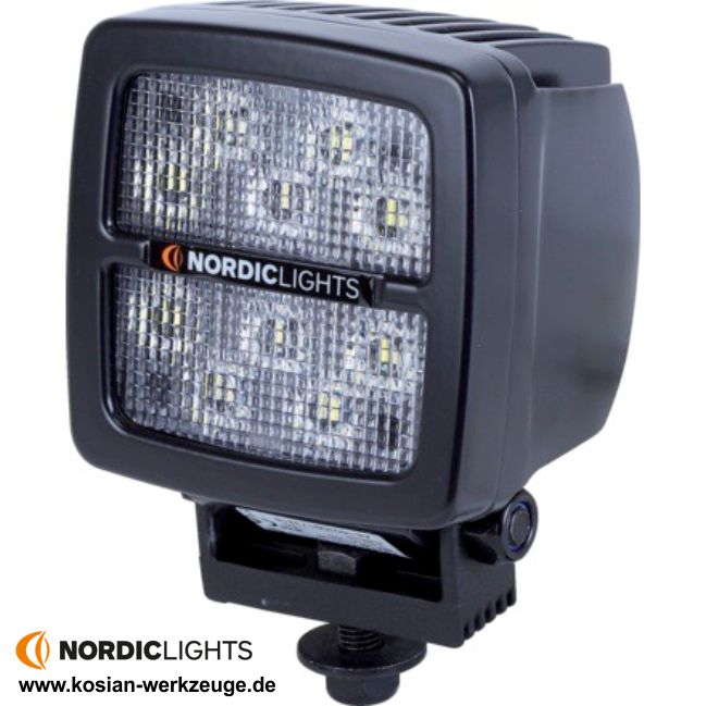 Nordic Lights Arbeitsscheinwerfer SCORPIUS LED N4402, LED Scheinwerfer,  Licht Halogen-Strahler, Schlepper Traktor, Forstmaschiene