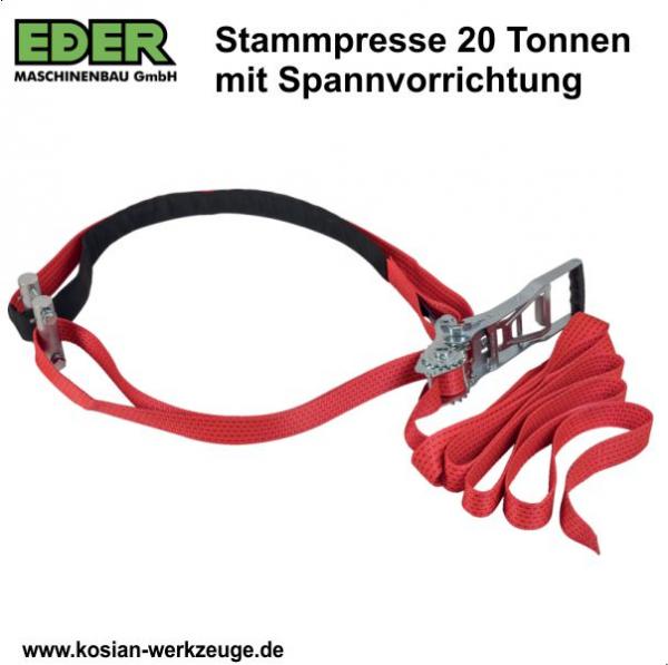 Eder Stammpresse mit Spannvorrichtung 20 Tonnen