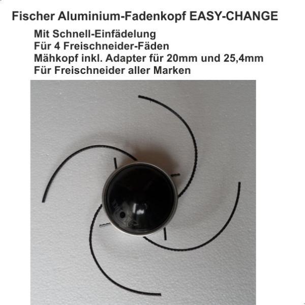 Fischer 4-Faden Aluminium-Fadenkopf EASY-CHANGE wie Oregon Jet-Fit