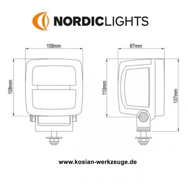 Nordic Lights Arbeitsscheinwerfer LED KL1401