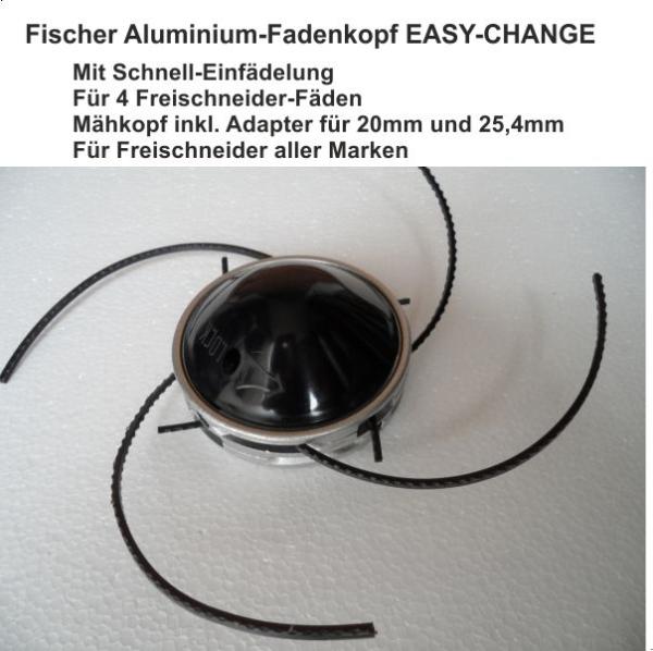 Fischer 4-Faden Aluminium-Fadenkopf EASY-CHANGE wie Oregon Jet-Fit