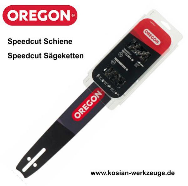 Oregon SpeedCut Schiene 38 cm + 2 Oregon SpeedCut Sägeketten 1,3 mm 325" für Husqvarna, Dolmar