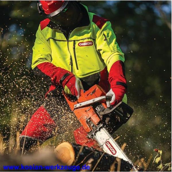 Oregon Forstjacke Protect Pro rot/gelb