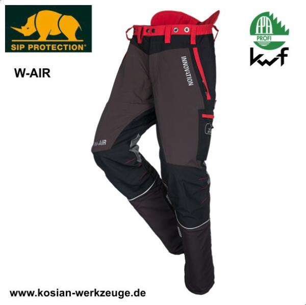 SIP Forest W-AIR Schnittschutzhose, 1SNW grau-rot