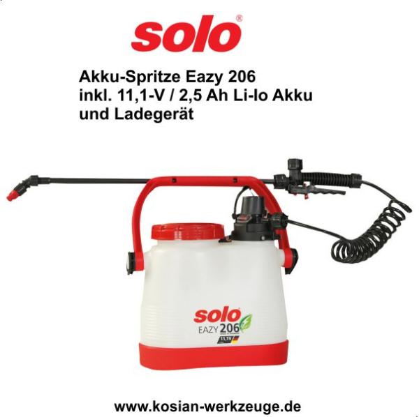 Solo Akku-Spritze Eazy 206  inkl. Akku und Ladegerät