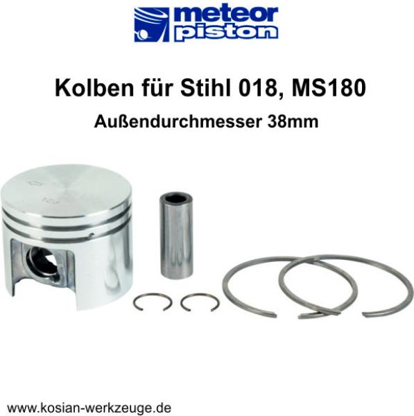 Meteor Kolben für Stihl 018, MS180