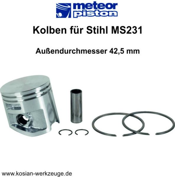 Meteor Kolben für Stihl MS231
