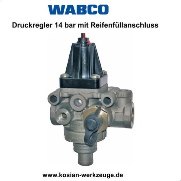 Wabco Druckregler 14 bar mit Reifenfüllanschluss Art.-Nr. 9753035800