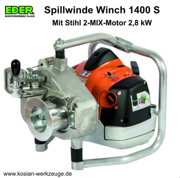 Eder Spillwinde 1400 S mit Stihl Motor