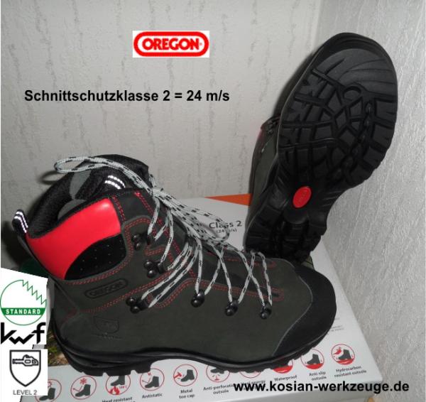 Oregon Fiordland Schnittschutzstiefel, Schnittschutzschuh Neues Model