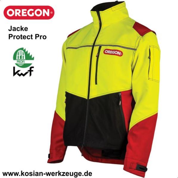Oregon Forstjacke Protect Pro rot/gelb